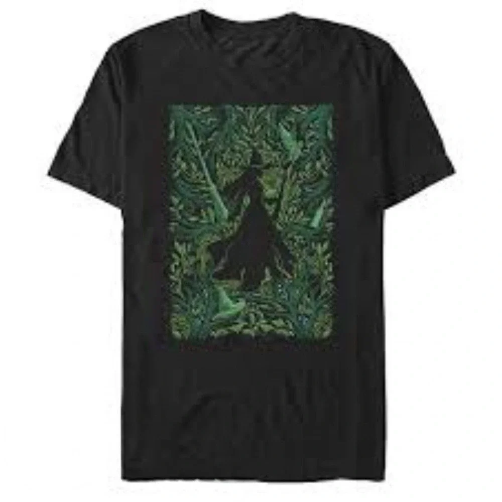 Wicked The Musical Elphaba Witch Graphic T-Shirt Black Green XL Gildan Softstyle